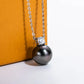 10-11mm AAAA Tahitian Black Pearl Necklace with 0.3 CT Moissanite, 10K White Gold Plated 925 Sterling Silver, 40+2+3cm Adjustable Chain