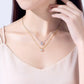 14K White Gold Plated Moissanite Pendant Necklace, 1-5 Carats D Color Flawless in 925 Sterling Silver, 40+2+3cm Adjustable Chain with Gift Box