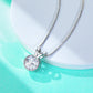 Dainty Solitaire Moissanite Pendant Necklace, 1-2 Carat 14K Gold Plated 925 Sterling Silver, Minimalist Choker for Women
