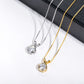 Dainty Solitaire Moissanite Pendant Necklace, 1-2 Carat 14K Gold Plated 925 Sterling Silver, Minimalist Choker for Women