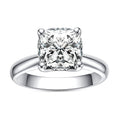 Cushion/Emerald/Pear Cut Moissanite Eternity Band, D Color VVS1 Clarity in 925 Sterling Silver, Full Circle Wedding & Anniversary Ring for Women