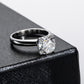 Cushion/Emerald/Pear Cut Moissanite Eternity Band, D Color VVS1 Clarity in 925 Sterling Silver, Full Circle Wedding & Anniversary Ring for Women