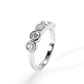 Moissanite Eternity Wedding Band, 5 Stone & Full Eternity Options in Round/Emerald/Oval Cut, D Color VVS1 Clarity 925 Sterling Silver with Certificate