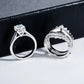 3-in-1 Moissanite Bridal Set, 4.52 CTTW (3 CT Center Stone) D Color VVS1, Oval Cut in 925 Sterling Silver with Certificate