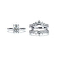 3-in-1 Moissanite Bridal Set, 4.52 CTTW (3 CT Center Stone) D Color VVS1, Oval Cut in 925 Sterling Silver with Certificate