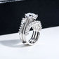 3-in-1 Moissanite Bridal Set, 4.52 CTTW (3 CT Center Stone) D Color VVS1, Oval Cut in 925 Sterling Silver with Certificate