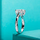 The Eternal Teardrop: Pear Cut Moissanite Engagement Ring | D Color VVS1 Clarity in Sterling Silver, GRA Certified Symbol of Everlasting Love