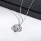 Satellite Design Moissanite Pendant Necklace, 3 Carat D Color VVS1 in 925 Sterling Silver, Adjustable Unisex Chain with Certificate
