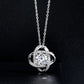Satellite Design Moissanite Pendant Necklace, 3 Carat D Color VVS1 in 925 Sterling Silver, Adjustable Unisex Chain with Certificate