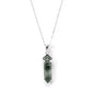 The Harmony Hexagon: Moss Agate Pendant Necklace | Natural Stone for Balance, Stability & Growth in Sterling Silver, Grounding Energy Jewelry