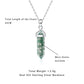 The Harmony Hexagon: Moss Agate Pendant Necklace | Natural Stone for Balance, Stability & Growth in Sterling Silver, Grounding Energy Jewelry