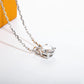 Solitaire Moissanite Pendant Necklace, 2 Carat D-E Color in 18K Gold Plated 925 Sterling Silver, GRA Certified Gift for Women with Jewelry Box