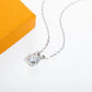 Solitaire Moissanite Pendant Necklace, 2 Carat D-E Color in 18K Gold Plated 925 Sterling Silver, GRA Certified Gift for Women with Jewelry Box