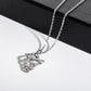 Vortex & Infinity Pendant Necklace with D Color VVS1 Moissanite, 925 Sterling Silver 40+2+3cm Adjustable Chain for Women, with Certificate