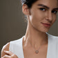 Celestial Trinity Satellite Necklace | D Color Moissanite Pendant with Orbiting Splendor, 925 Sterling Silver Adjustable Chain for Women