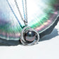 The Love Knot Pearl Pendant Necklace | Symbolizes Eternal Love with a AAAA Tahitian Black Pearl & D Color Moissanite, Crafted in 18K Gold Plated Sterling Silver