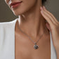 The Love Knot Pearl Pendant Necklace | Symbolizes Eternal Love with a AAAA Tahitian Black Pearl & D Color Moissanite, Crafted in 18K Gold Plated Sterling Silver