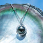 Teardrop Tahitian Black Pearl Pendant Necklace, AAAA Grade with Moissanite Halo, 18K Gold Plated Sterling Silver Chain