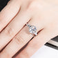 3-Stone Moissanite Engagement Ring, Round/Emerald/Oval Cut D Color VVS1 in 925 Sterling Silver, Anniversary Wedding Promise Ring for Women
