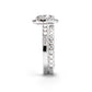 Radiant or Oval Cut Moissanite Engagement Ring Set, D Color VVS1 Clarity in 925 Sterling Silver, Elegantly Gift Packed Anniversary Promise Jewelry