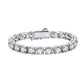 Unisex Moissanite Tennis Bracelet | D Color VVS1 Clarity & 925 Sterling Silver with Authentication