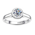 1-3 Carat Halo Moissanite Ring, Round Cut D Color VVS1 Clarity in 925 Sterling Silver, with Certificate & Luxury Gift Box