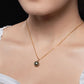 9-12mm AAAA Tahitian Black Pearl Pendant Necklace, 18K White Gold Plated over Sterling Silver with 40+2+3mm Adjustable Chain, Luxury Jewelry Gift for Women & Wife