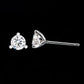 Two-Way Heart Earring Jackets  0.5 CT Moissanite Each in 14K Gold Plated 925 Silver   Convertible Studs for Women