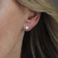 Two-Way Heart Earring Jackets  0.5 CT Moissanite Each in 14K Gold Plated 925 Silver   Convertible Studs for Women